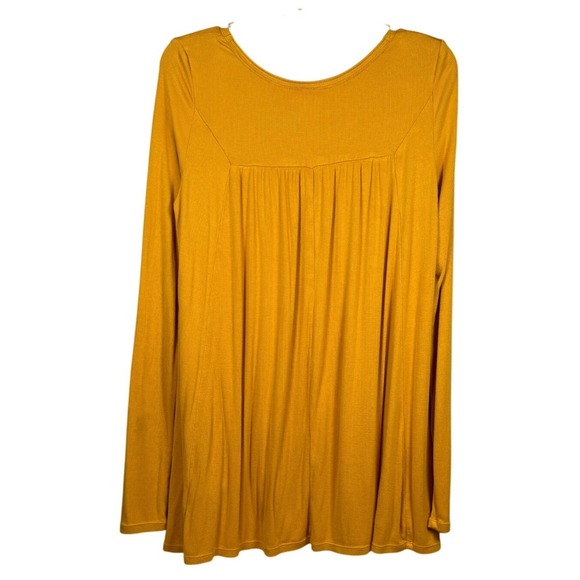 FREE PEOPLE Love Valley Long Sleeve High/low Top In Canary, Size Medium - Picture 3 of 8